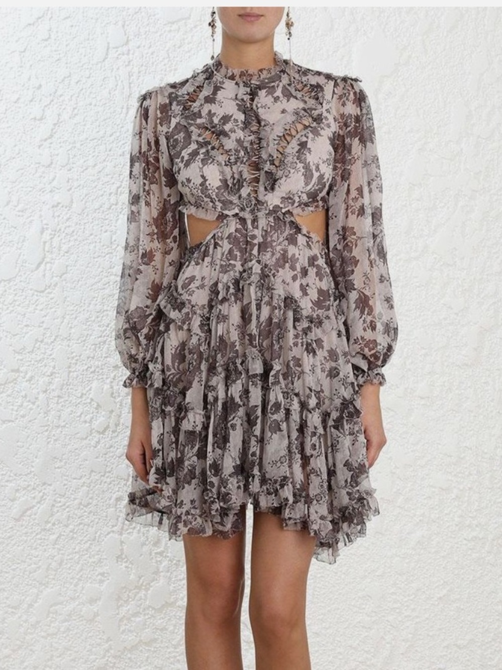Zimmermann Juno Floating Open Back Silk Dress $995
